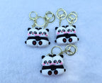 Cute Panda Couple Keychain 💕