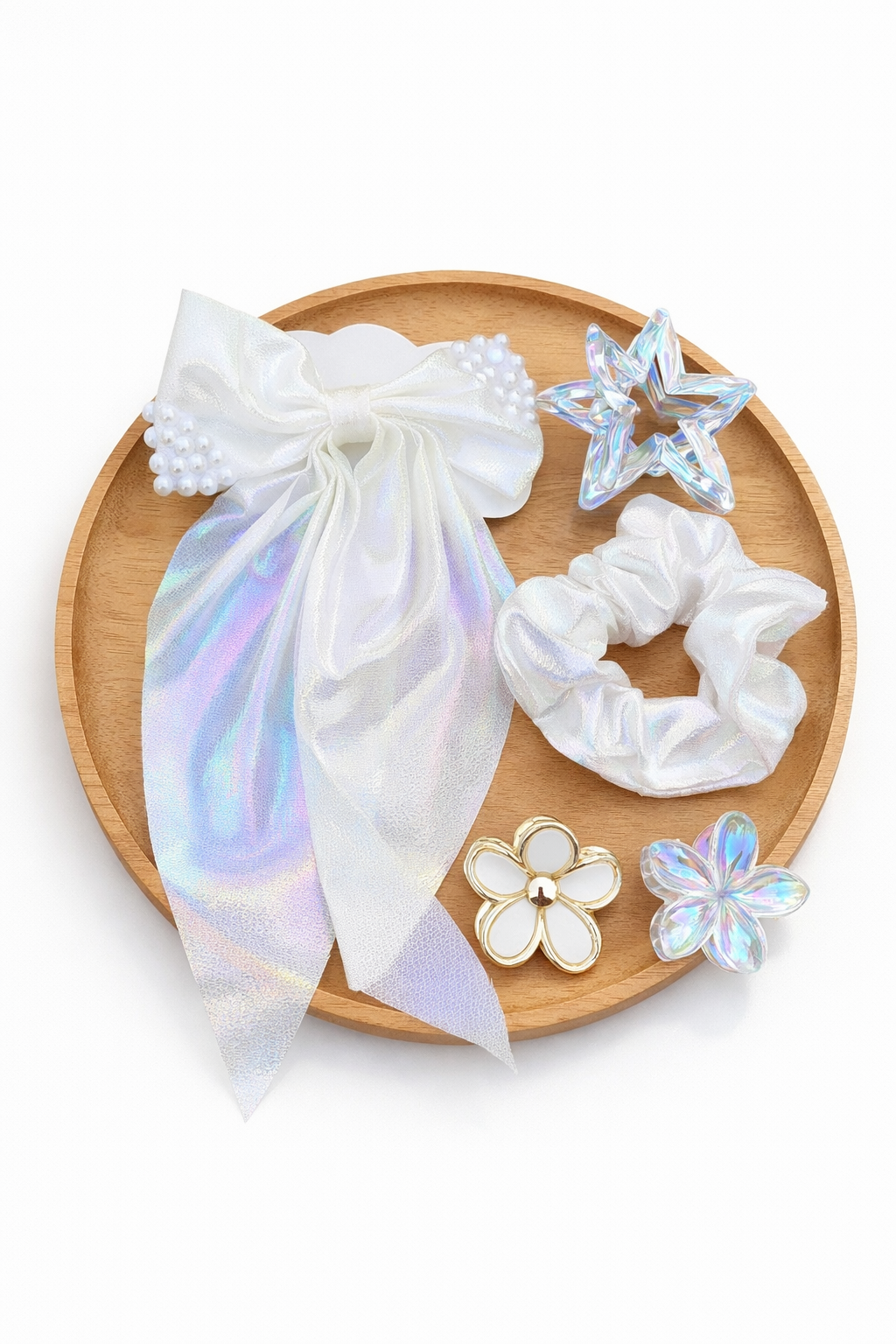 Premium Iridescent Hair Accessories Hamper for Girls