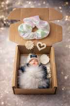 Sleeping Doll Gift Box with Scrunchie & Hair Accessories Combo 🎀
