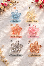 Transparent Plumeria Flower Hair Claw Clip – Medium Size