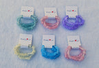 Pastel Organza Scrunchies with Pearl Detailing – Soft Hair Ties for Girls