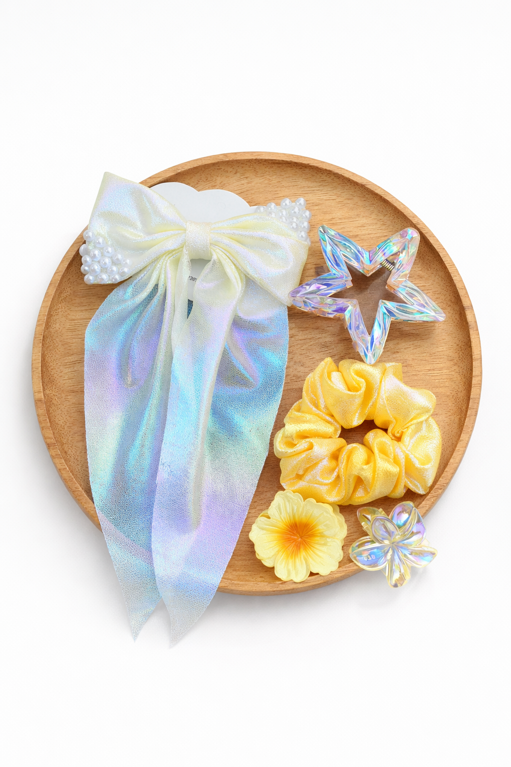 Premium Iridescent Hair Accessories Hamper for Girls