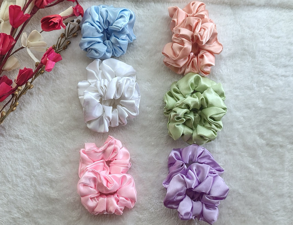Soft Satin Hair Scrunchie for Girls & Women