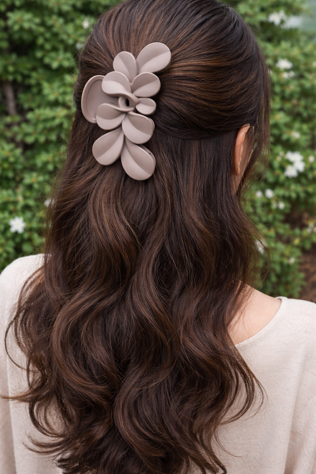 Matte Flower Hair Claw Clips – Elegant Daily Wear