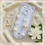 Cute Beaded Hello Kitty Phone Charm | Kawaii Mobile Strap & Bag Accessory
